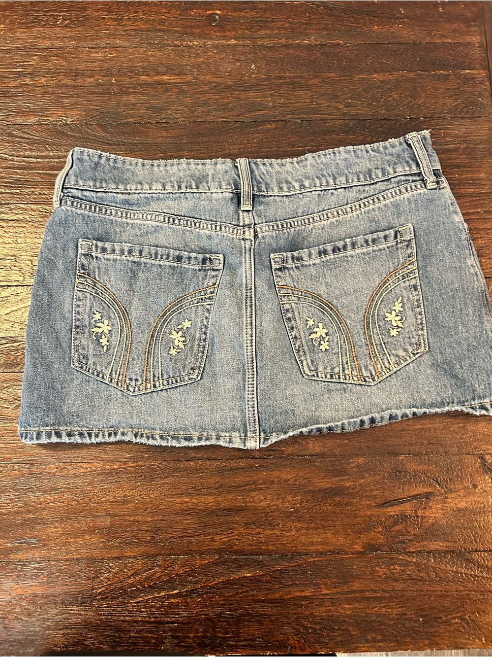 Hollister Vintage Y2K Denim Mini Skirt with Embroidery - Picture 7 of 10